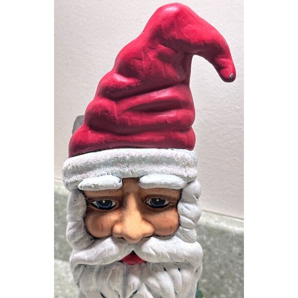 Fireplace Match Stick Holder Santa Claus Ceramic Hanger Sparkles Hat Holly Berry - Picture 3 of 11